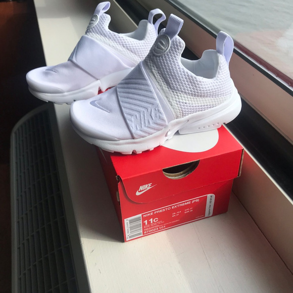 nike presto toddler white